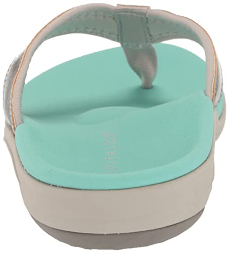 REVITALIGN Yumi grey strap detail with soft patent-like finish