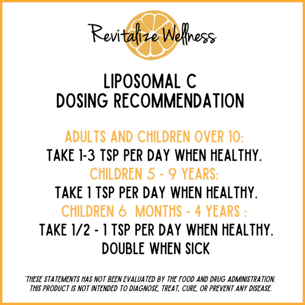 Refrigerate Revitalize Wellness Liposomal Vitamin C after opening