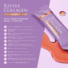 Revive Collagen menopause beauty sleep flavor apple-blackcurrant—enjoyable bedtime drink.