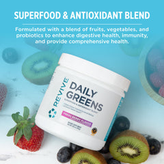 Powder dissolving in water from Revive MD Fresh Berry