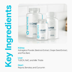 Revive MD Kidney Formula capsules close-up for everyday kidney support