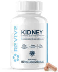 Revive MD Kidney Support bottle with capsules for daily wellness.