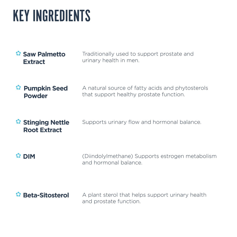Revive MD Prostate Supplements label highlights vegan, gluten-free formula