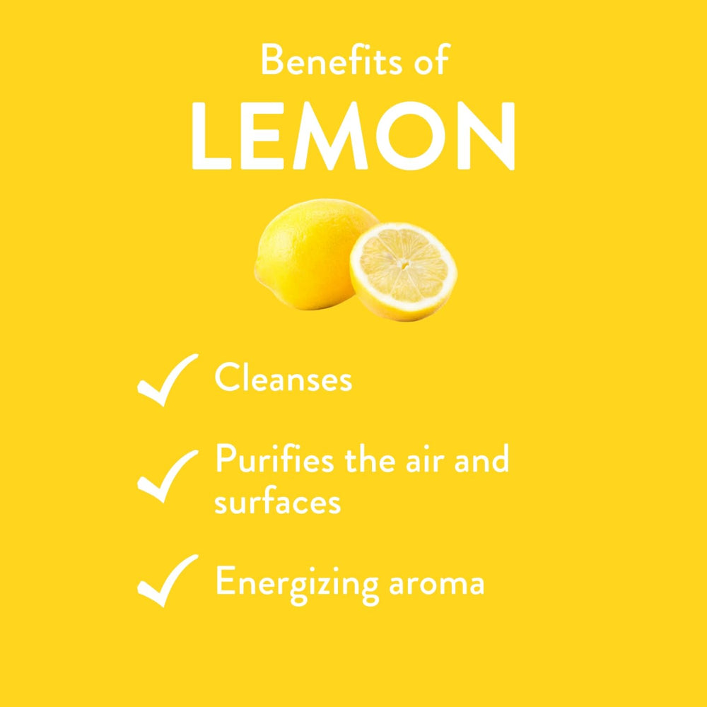 REVIVEEO Lemon essential oil diffuser mist delivering energizing aroma.