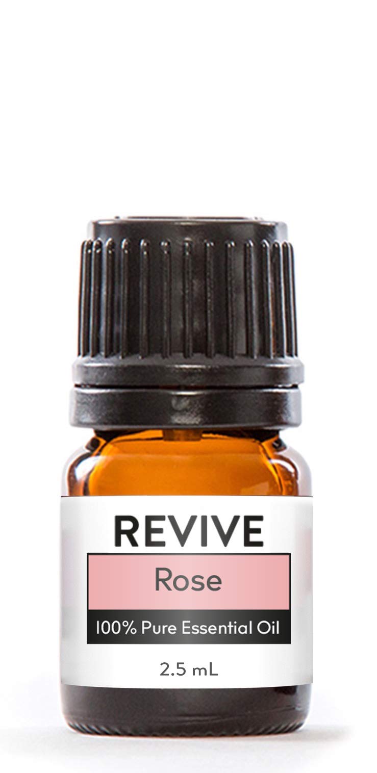 REVIVEEO Rose Essential Oil with Bulgarian rose petals for premium aromatherapy.