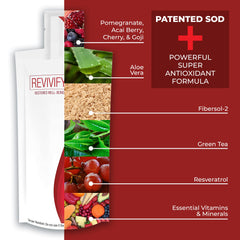 REVIVIFY Pro-Vitality Gel pouch side view highlighting portable packaging
