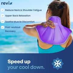 REVIX gel pack showing dividing lines for even cooling distribution