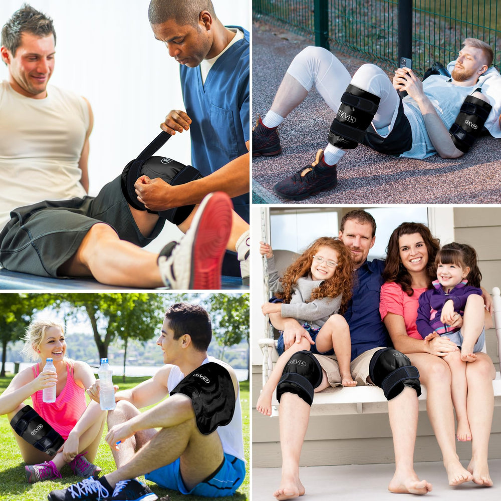 Multi-use wrap suitable for elbow, calf, or wrist cooling needs.