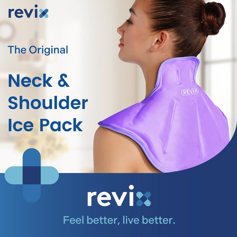 REVIX neck ice pack with high collar coverage for full upper back cooling