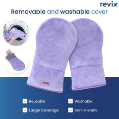 REVIX soft minky cover with removable filler for easy cleaning and reuse.