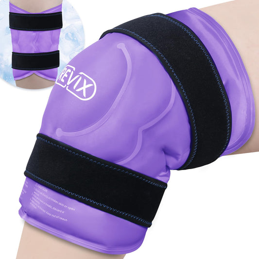 REVIX XXXL knee ice pack covers front and back for full knee cooling.