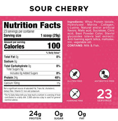 Revolution Nutrition Splash Clear Protein glass serving shows a refreshing, fruit-forward shake.