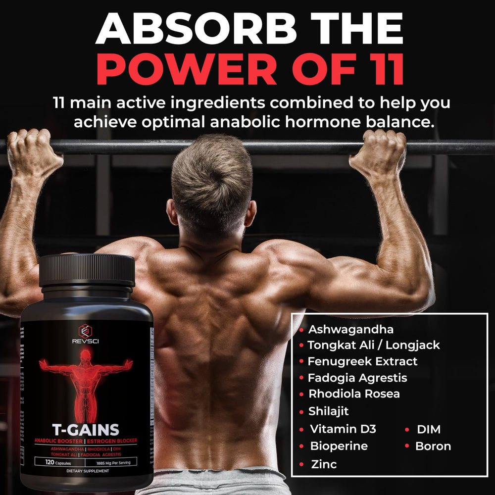 Revolution Science T-GAINS stacked with HGH, visualizing potential stack for enhanced results