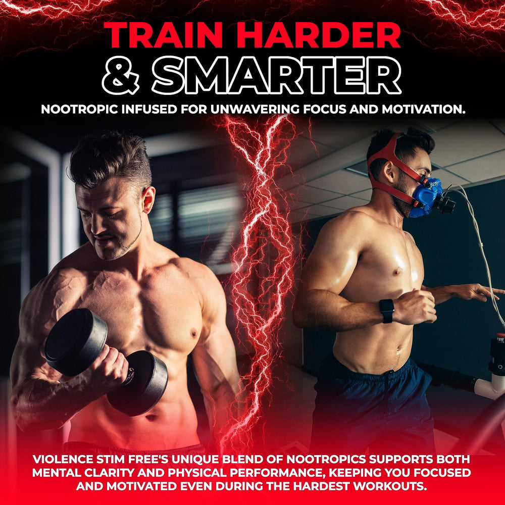 Violence stim free preworkout watermelon serve captures refreshing flavor during training.