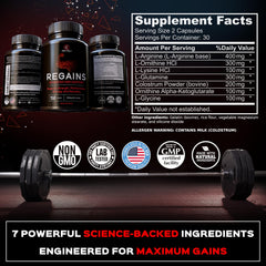 Regains recovery boost graphic suggesting faster post workout recovery.