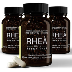 RHEASILVIA Rhea Myo-Inositol bottle for daily wellness and potential hormone balance support