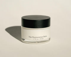 Rhemede Restoration Balm packaging box conveys premium skincare