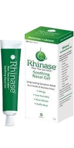 Rhinase gel used during travel for comfort in low humidity