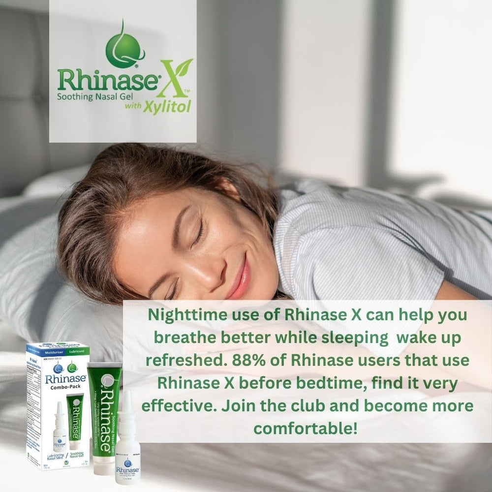 Rhinase saline nasal mist dual-salt bottle demonstrating natural hydration.