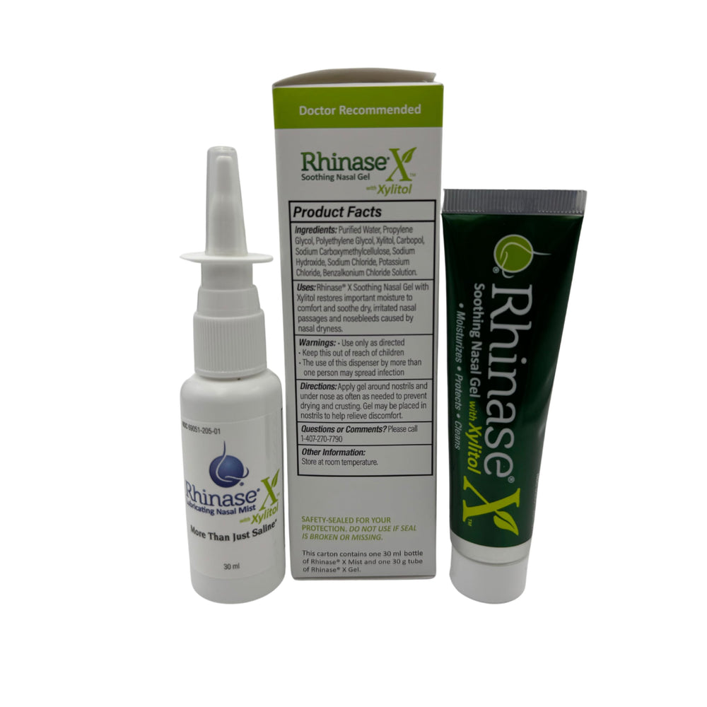 Rhinase X Combo pack on shelf highlights complete nasal care