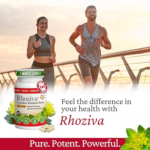Rhoziva Rhodiola Rosea label close-up highlighting 5:1 extract potency