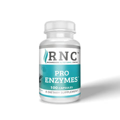 Richardson Pro Enzymes packaging hero emphasizes 100 capsules per bottle.