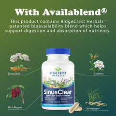 RidgeCrest SinusClear dietary supplement scene in a kitchen