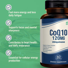 RIGHT ELEMENT CoQ10 120mg hero shot conveys vitality and everyday support.