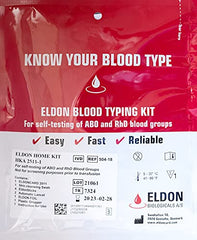 Right For Your Type original home blood typing kit with new package for easy at-home use.