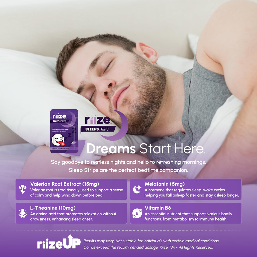 Riize Sleep Strips travel pack fits easily in a bag.