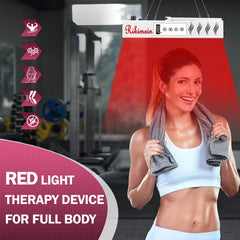 Rikimxin 80-LED panel visual illustrates 660nm and 850nm wavelengths