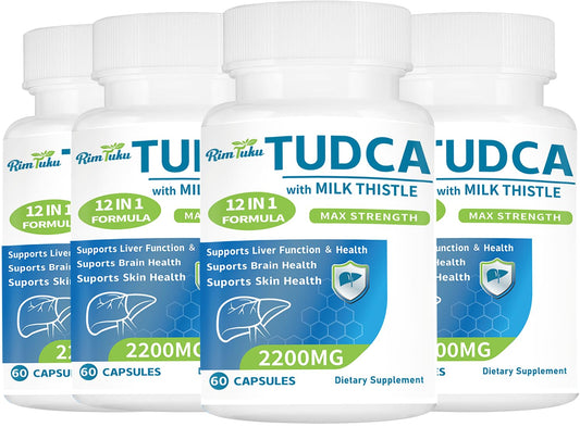 RimTuku bottle front with TudCA and Milk Thistle for liver support