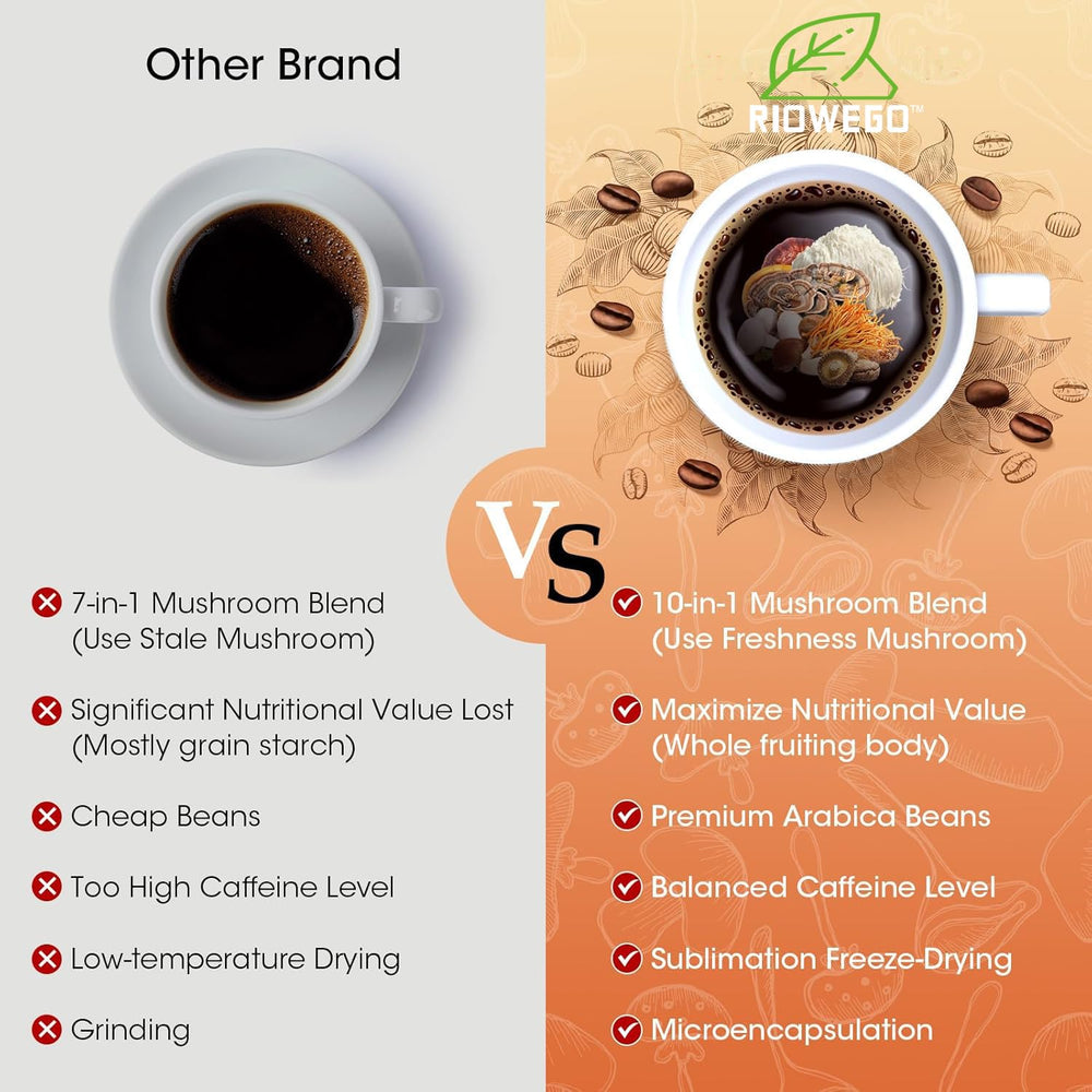 RIOWEGO Chaga antioxidant close-up in the blend