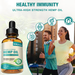 RiRywony Health oil drops dropper close-up shows precise dosing
