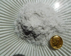 Rise Perspective Selenite Powder shown for art use and jewelry making with sparkle.