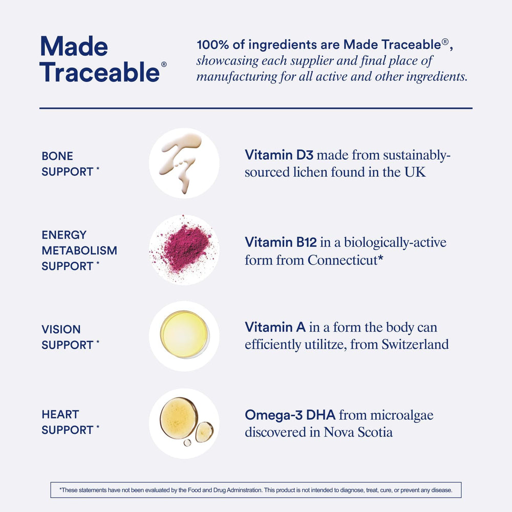 Ritual B12 in a bioactive form from Connecticut supports nerve and energy health.