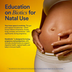 Ritual Natalbiotic HN001 probiotic close-up signaling immune-related support.