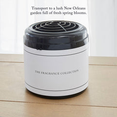 Close-up of Ritz-Carlton diffuser releasing Gardenia notes in a living space.