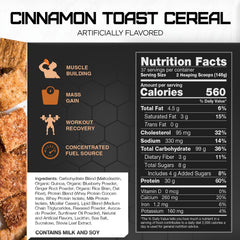 RIVAL NUTRITION Clean Gainer shake prep image demonstrates convenient mixed shake after training.