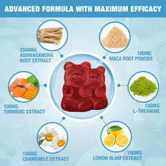 Riyuetian Ashwagandha Gummies turmeric extract visual highlighting ingredients