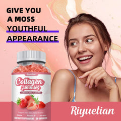 Riyuetian collagen on-the-go packaging shows convenient daily use anywhere