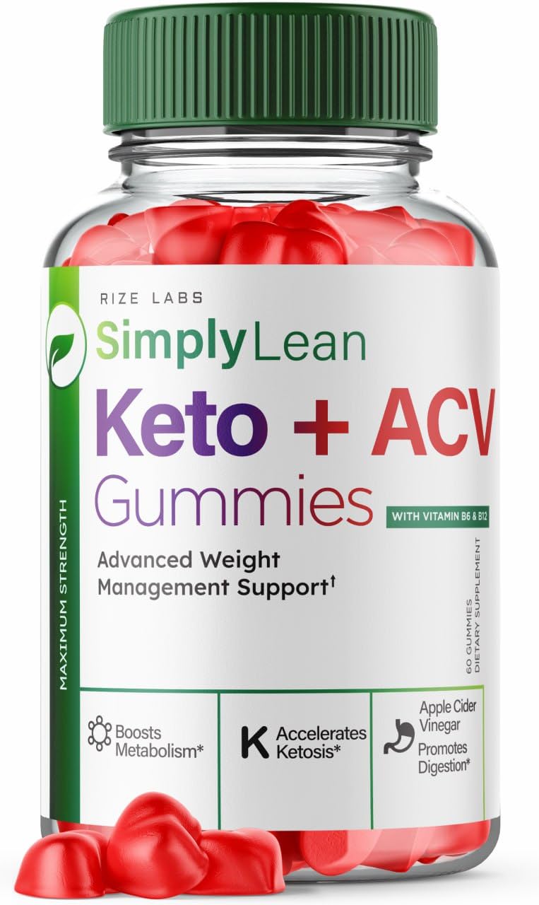 Rize Labs Simply Lean Keto Gummies bottle shown for easy daily use.