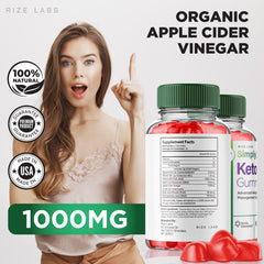 Rize Labs Simply Lean Keto Gummies serving size shows daily dose for routine.