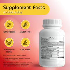 RLC Labs a-Drenal ingredients ashwagandha ginger rhodiola for stress resilience.