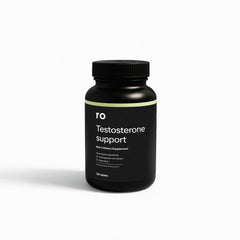 Ro Testosterone Support two-pack visual shows convenient packaging for ongoing use.