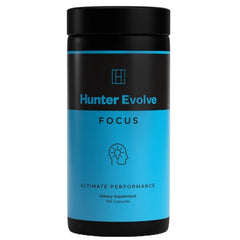ROAR AMBITION Hunter Focus bottle shows premium nootropic ingredients for memory and focus