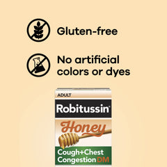 Robitussin Honey DM Max two bottles on display illustrates value pack