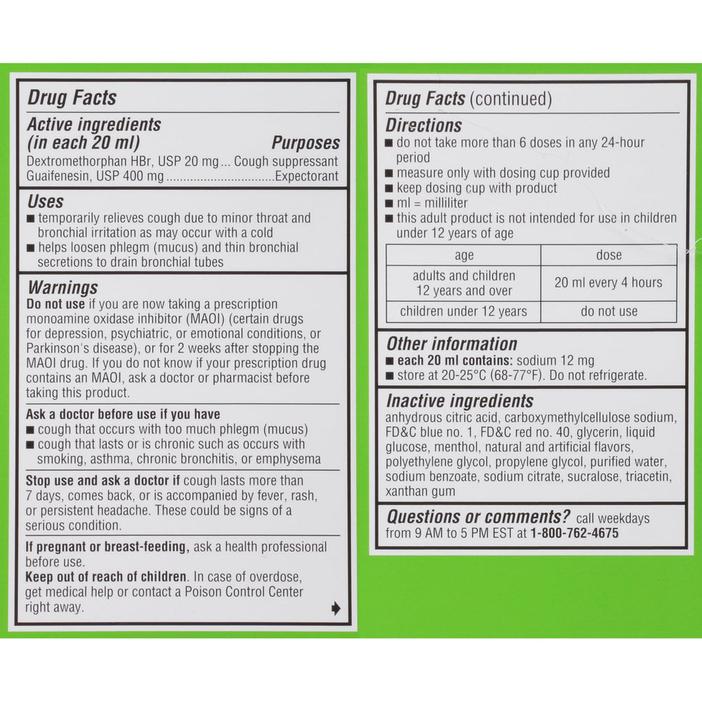 Robitussin two-bottles-pack signaling value and convenience.