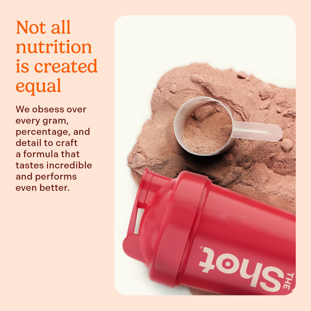 Rock the Shot GLP-1 Support chocolate shake glass invites a satisfying daily ritual
