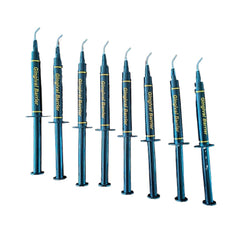 RocketSmile easy removal after whitening shows flexible cured barrier.
